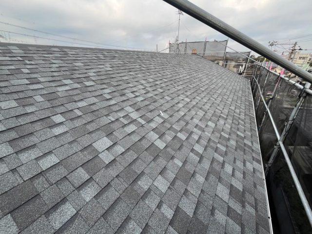 加古川市のリッジウェイを施工した新しい屋根